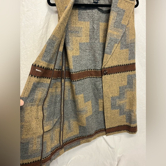 Pendleton long 100% wool vest western size medium - Picture 3 of 6